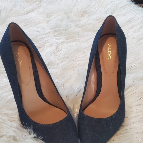 New denim Aldo high heel shoes - Picture 5 of 11